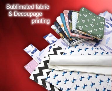 We print for the inderior decor companies in SA. Sull sublimation. We'll print any design on your fabric.