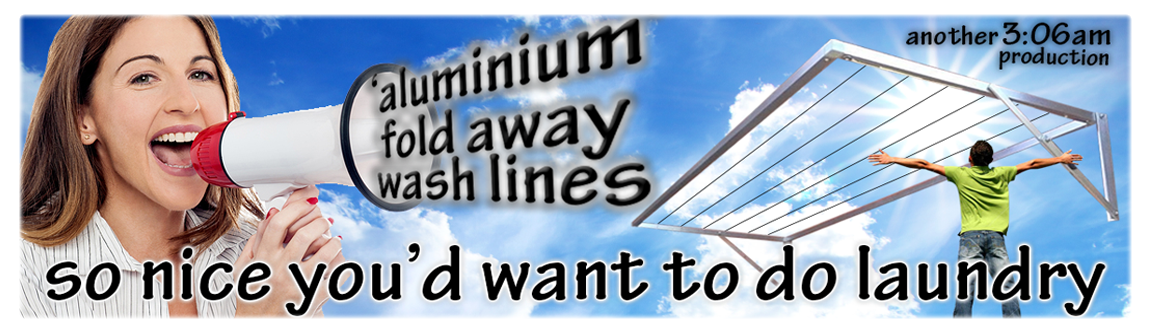 Best fold away wash lines in south africa made from aluminium and folds down tightly against almost any wall