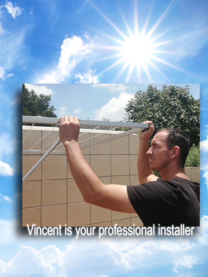 We offer 5 to 7 string fold away wash lines. DIT or fully installed wash lines